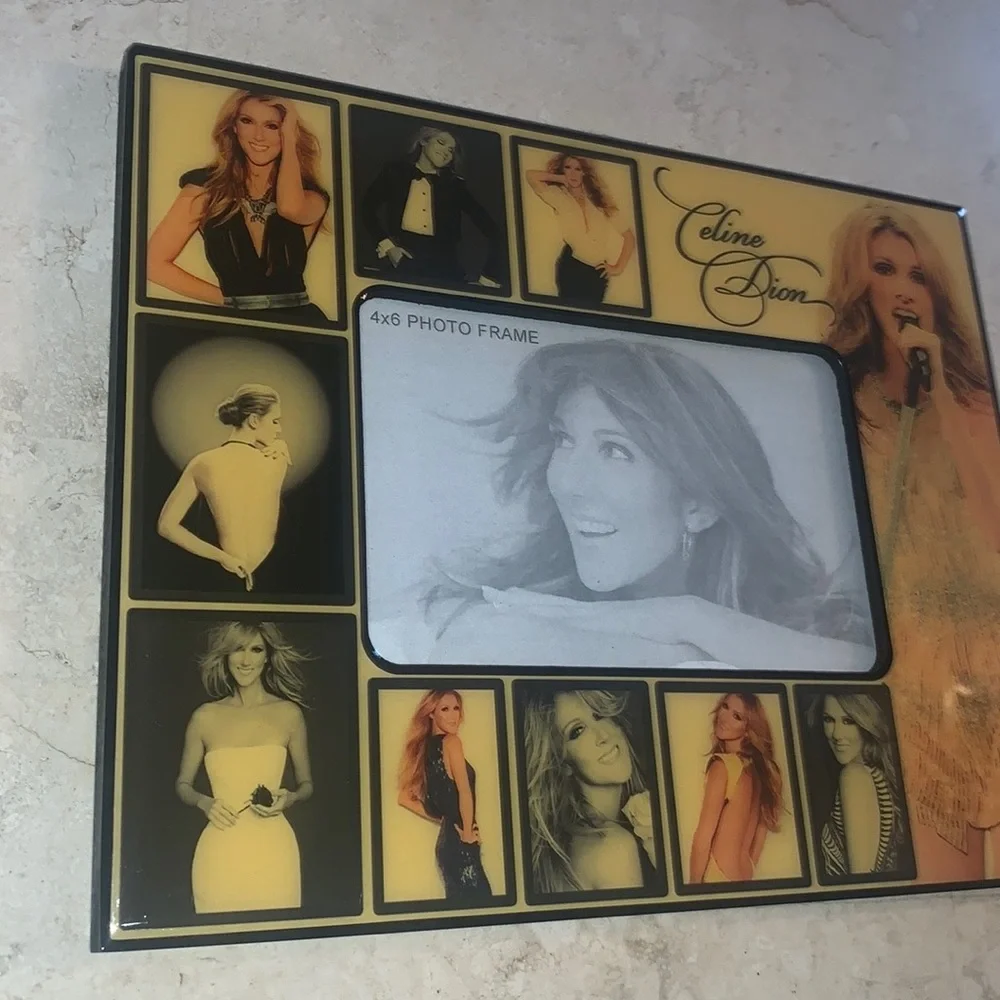 Celine Dion RARE Picture Frame From Caesars Casino Concert Gift Shop Las Vegas